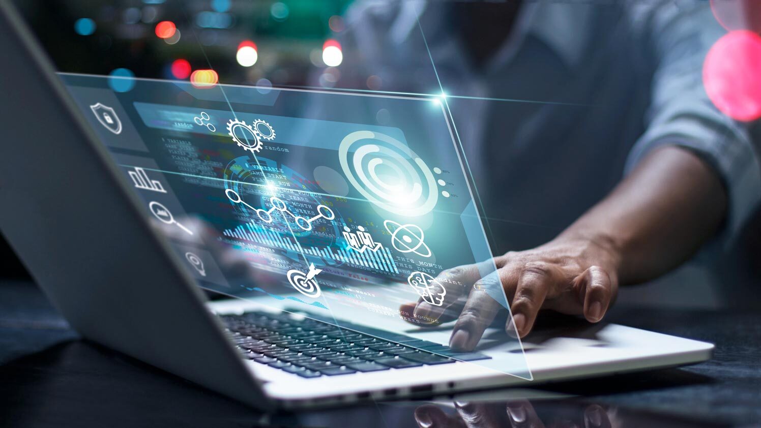 holographic display on a laptop