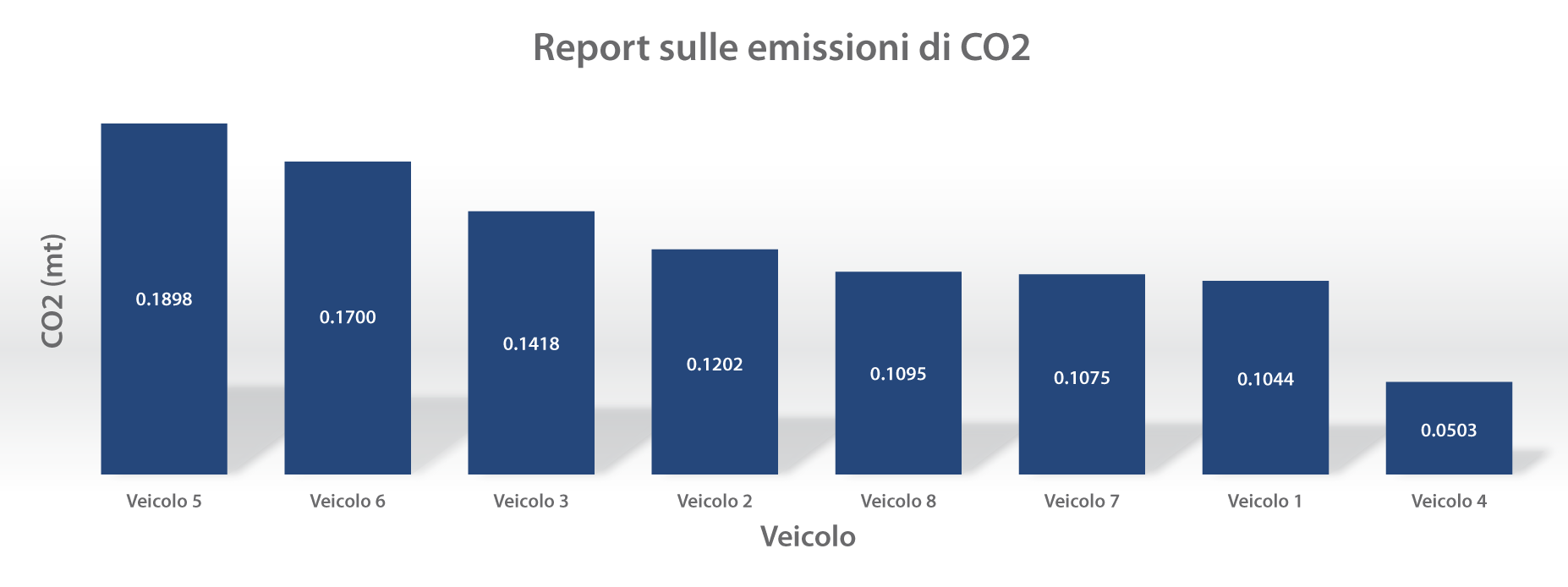 Esempio di report sulle emissioni di anidride carbonica