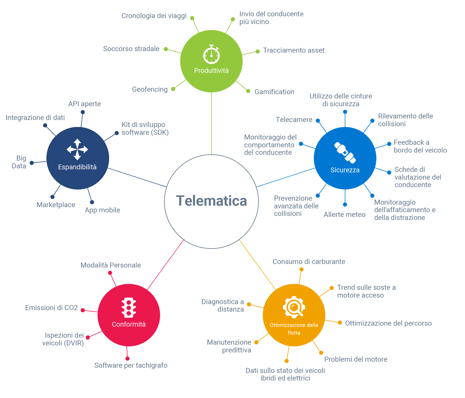 Grafico sulla telematica