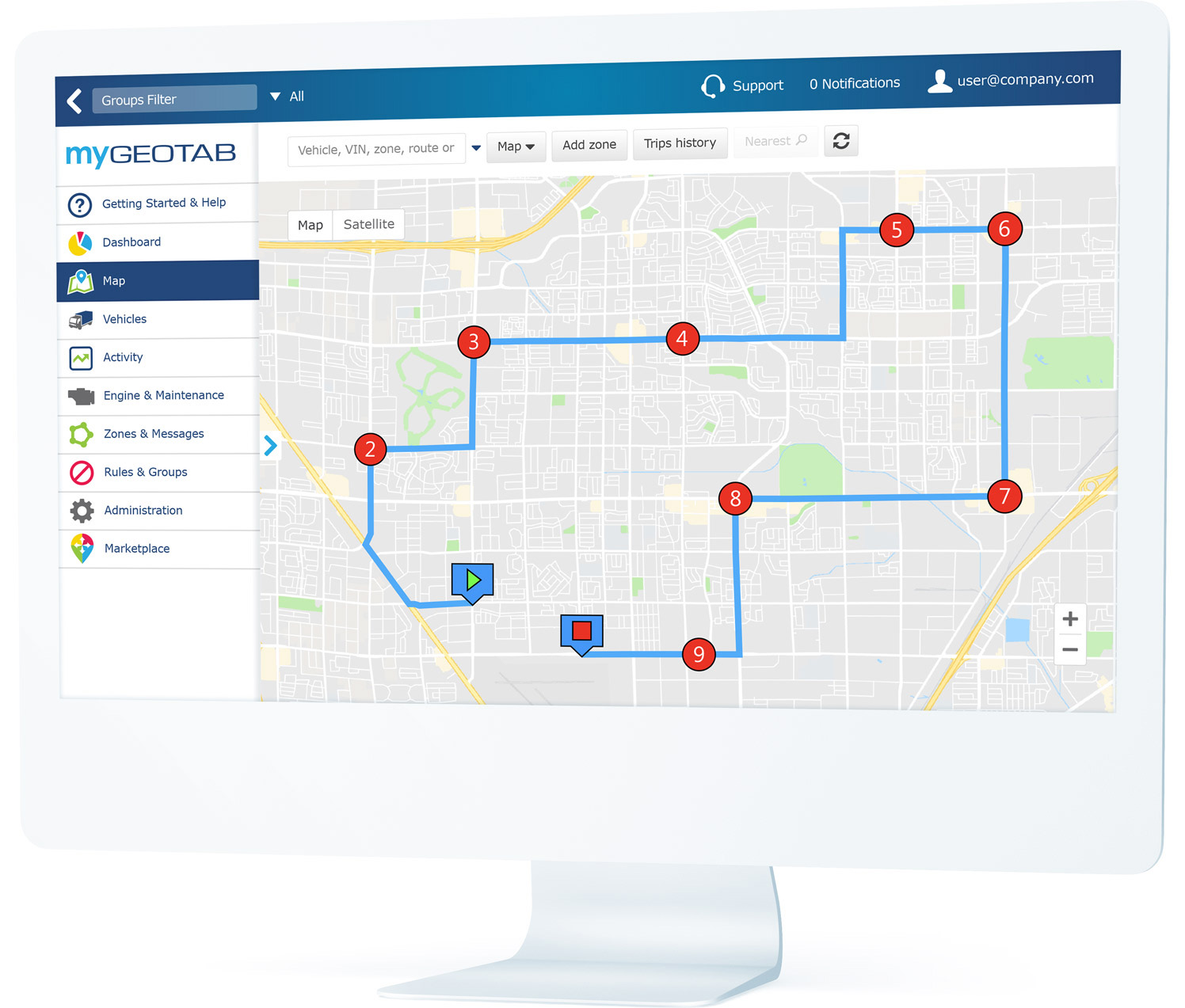 fleet management route planning