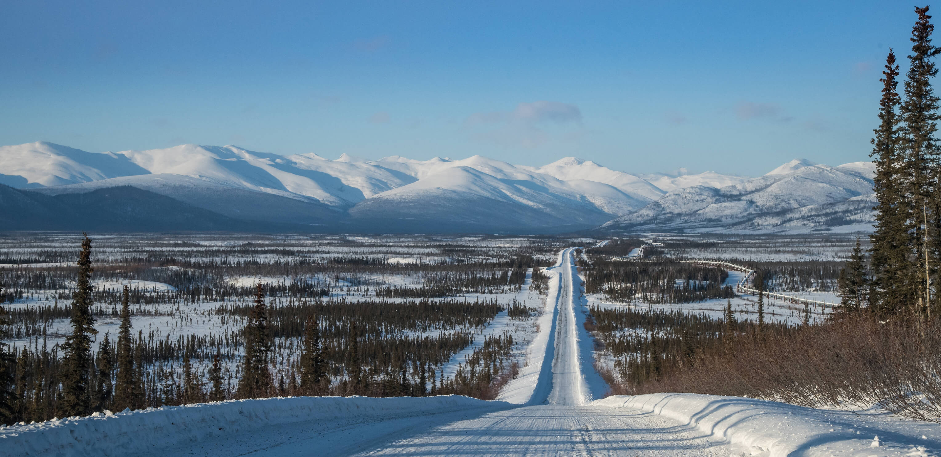 Photograph of State Route 11 in Alaska