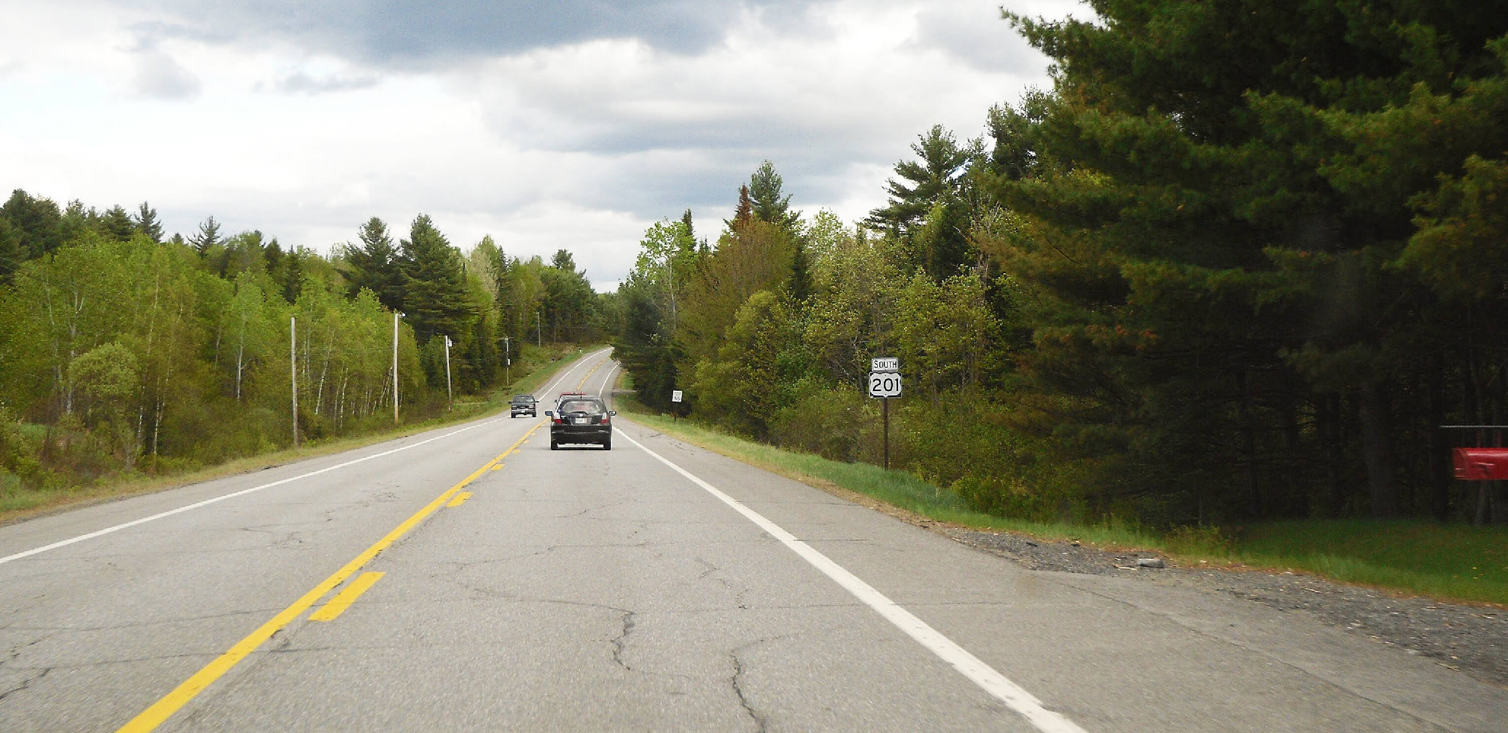 Photograph of US Route 201 in Maine