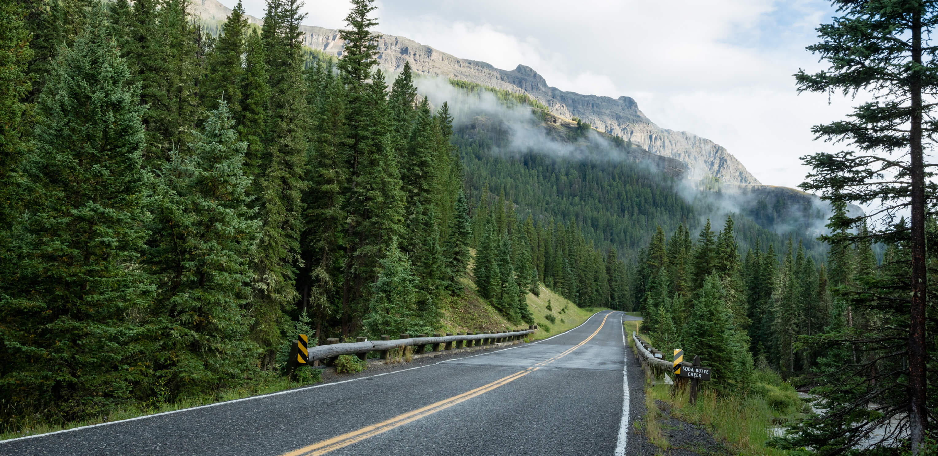 Photograph of US Route 212 in Wyoming