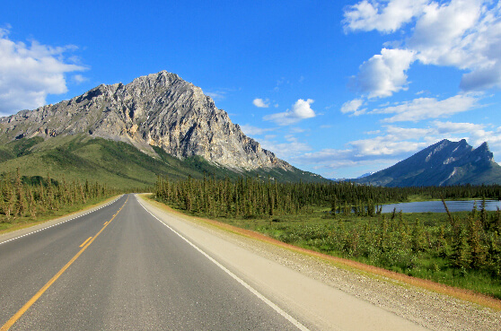 Photograph of State Route 11 in Alaska