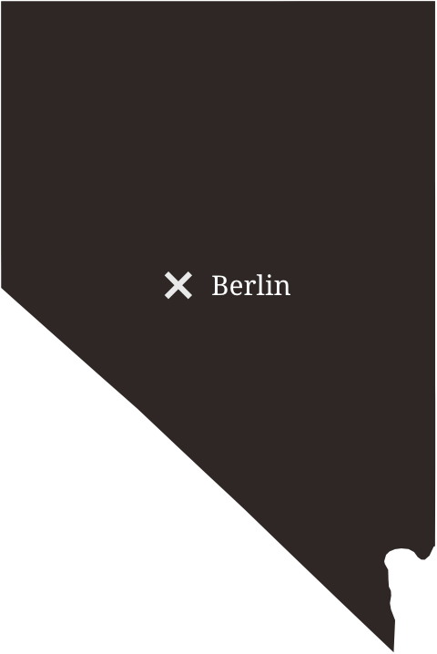 Map showing the location of Berlin