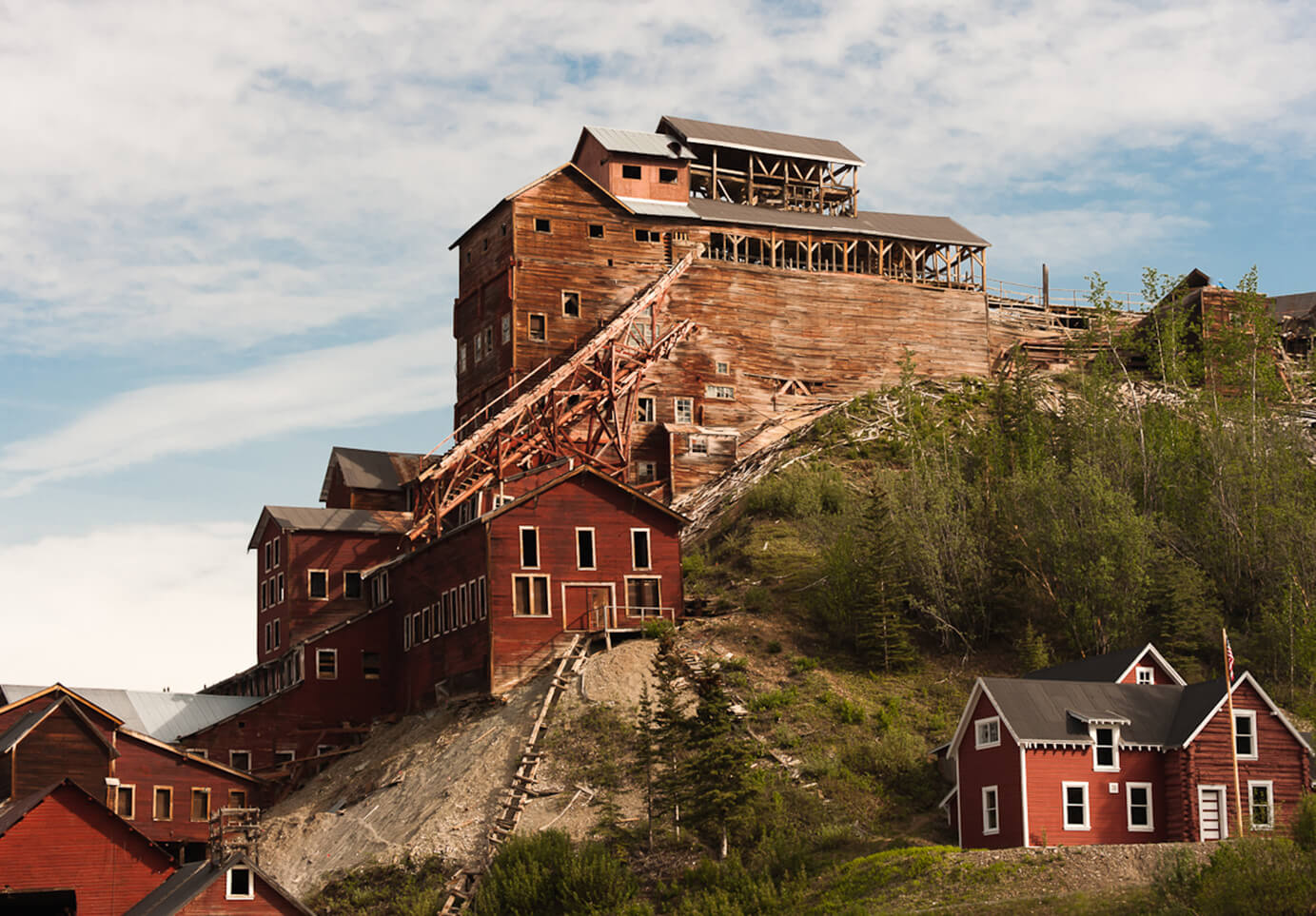 A photo of a ghost town in Alaska