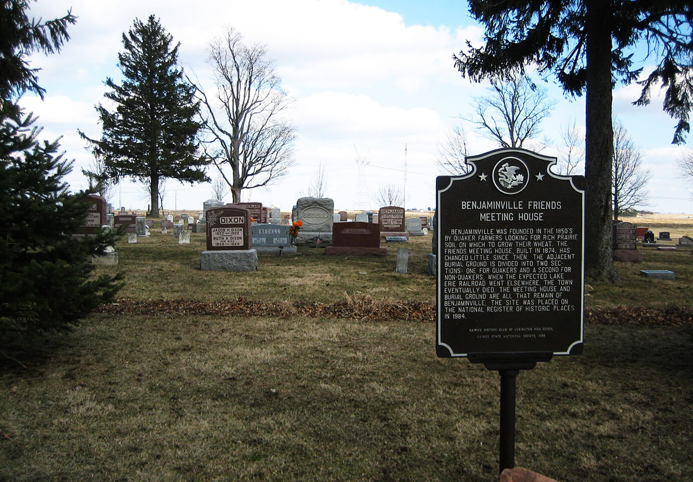 A photo of a ghost town in Illinois