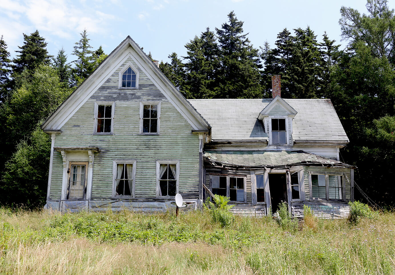 A photo of a ghost town in Maine