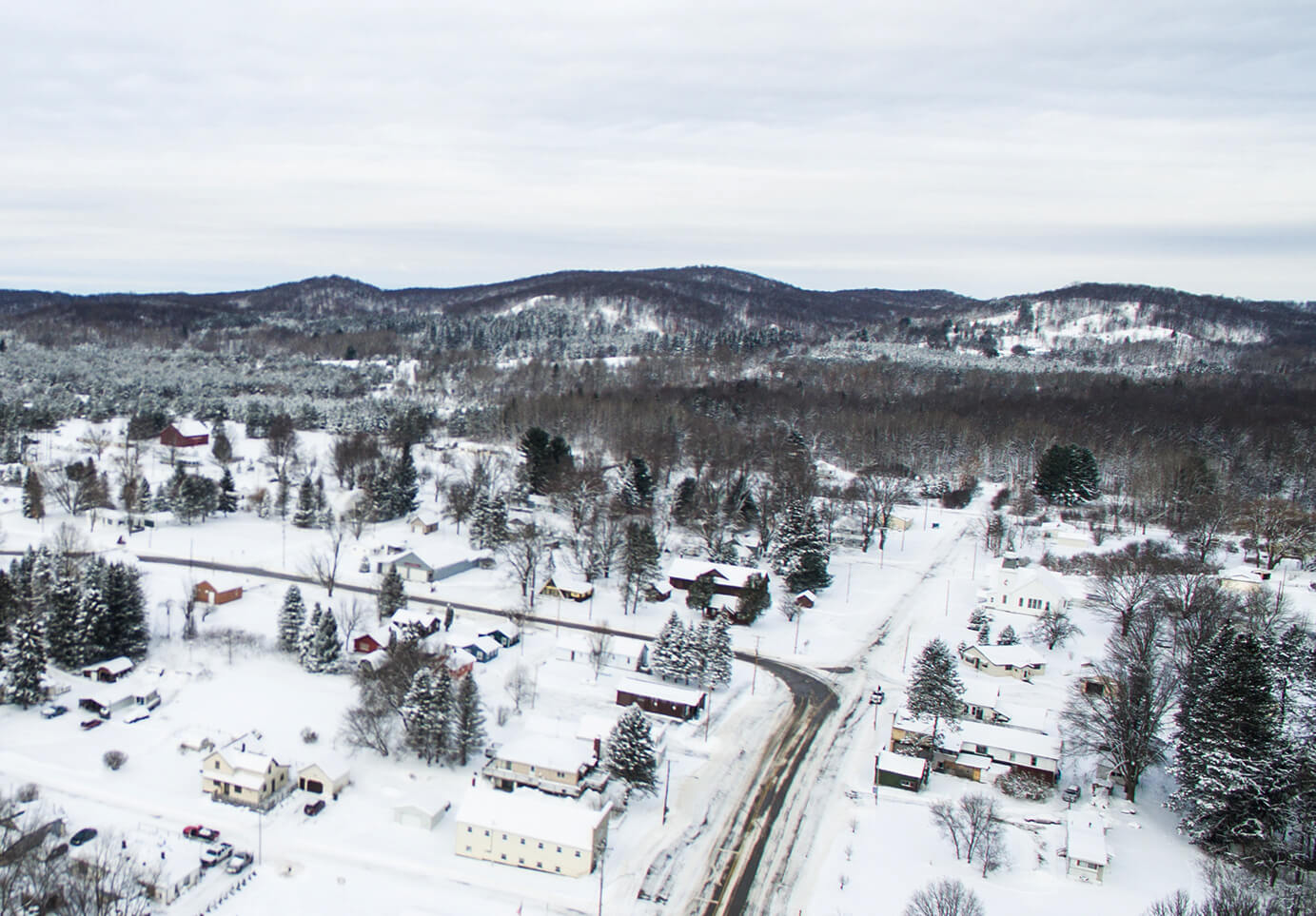 A photo of a ghost town in Michigan