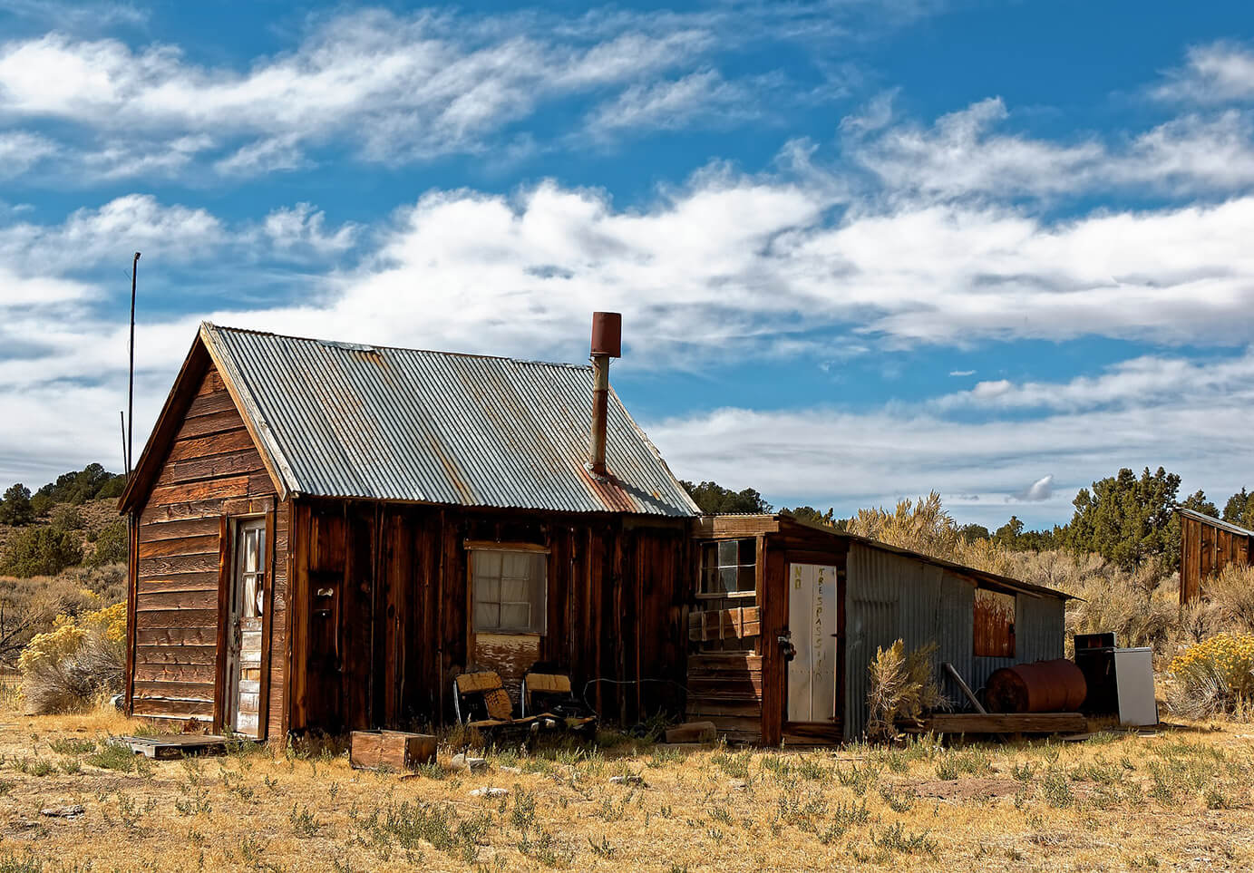 A photo of a ghost town in Nevada