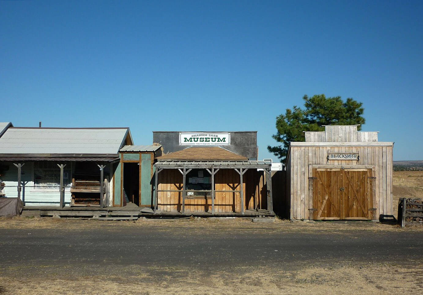 A photo of a ghost town in Oregon