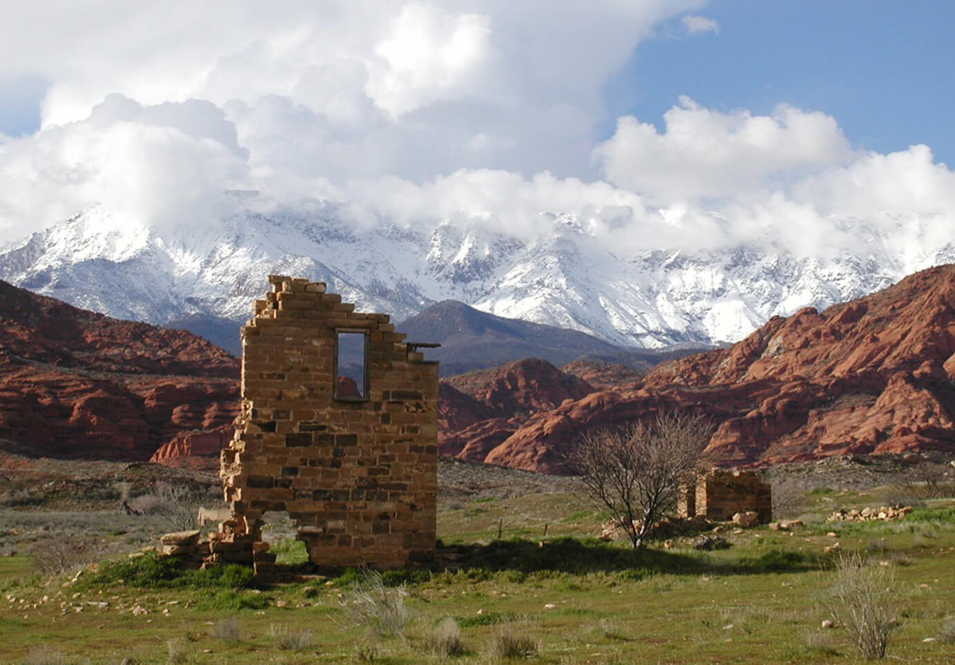 A photo of a ghost town in Utah