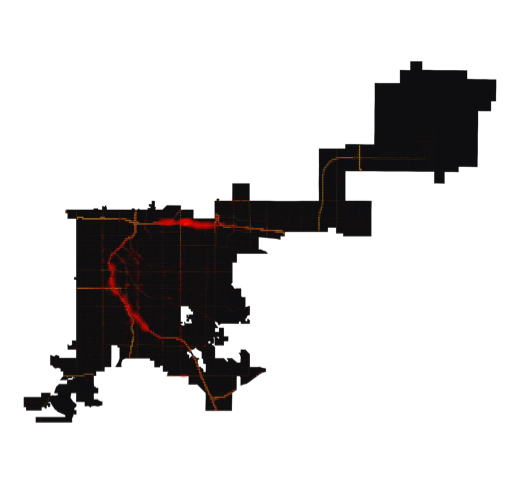 Denver temperature map