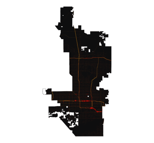 Phoenix temperature map