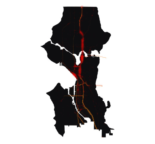 Seattle temperature map