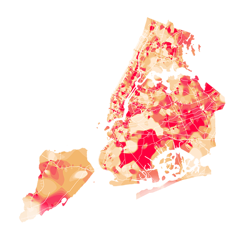 New York temperature map