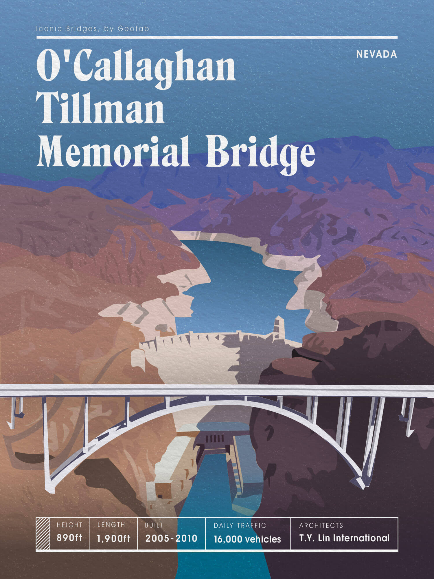 Illustration of O'Callaghan Tillman Memorial Bridge