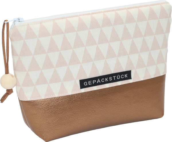 Kosmetiktasche Dreiecke Rosa