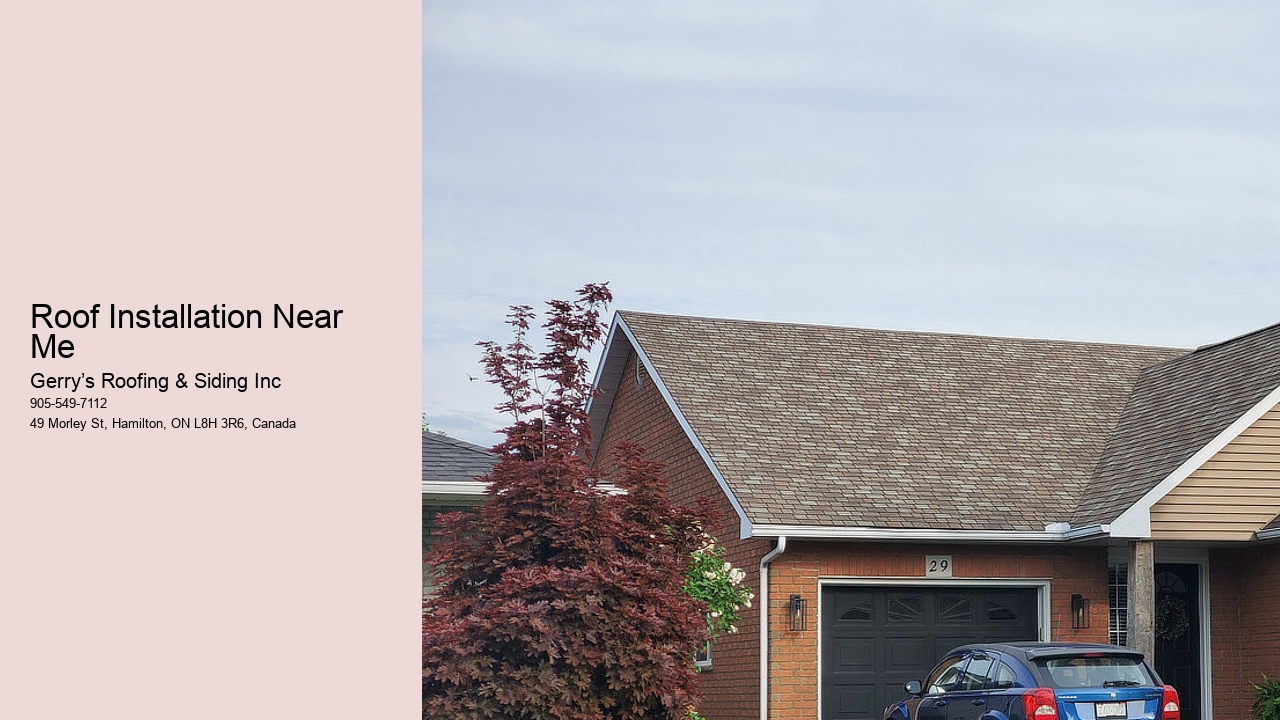 Roof Installation Near Me