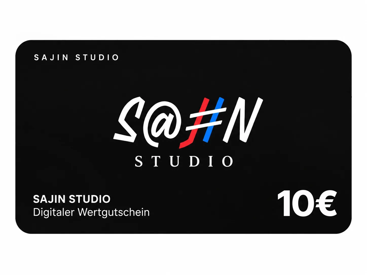 Sajin Studio Wertgutschein 10 €