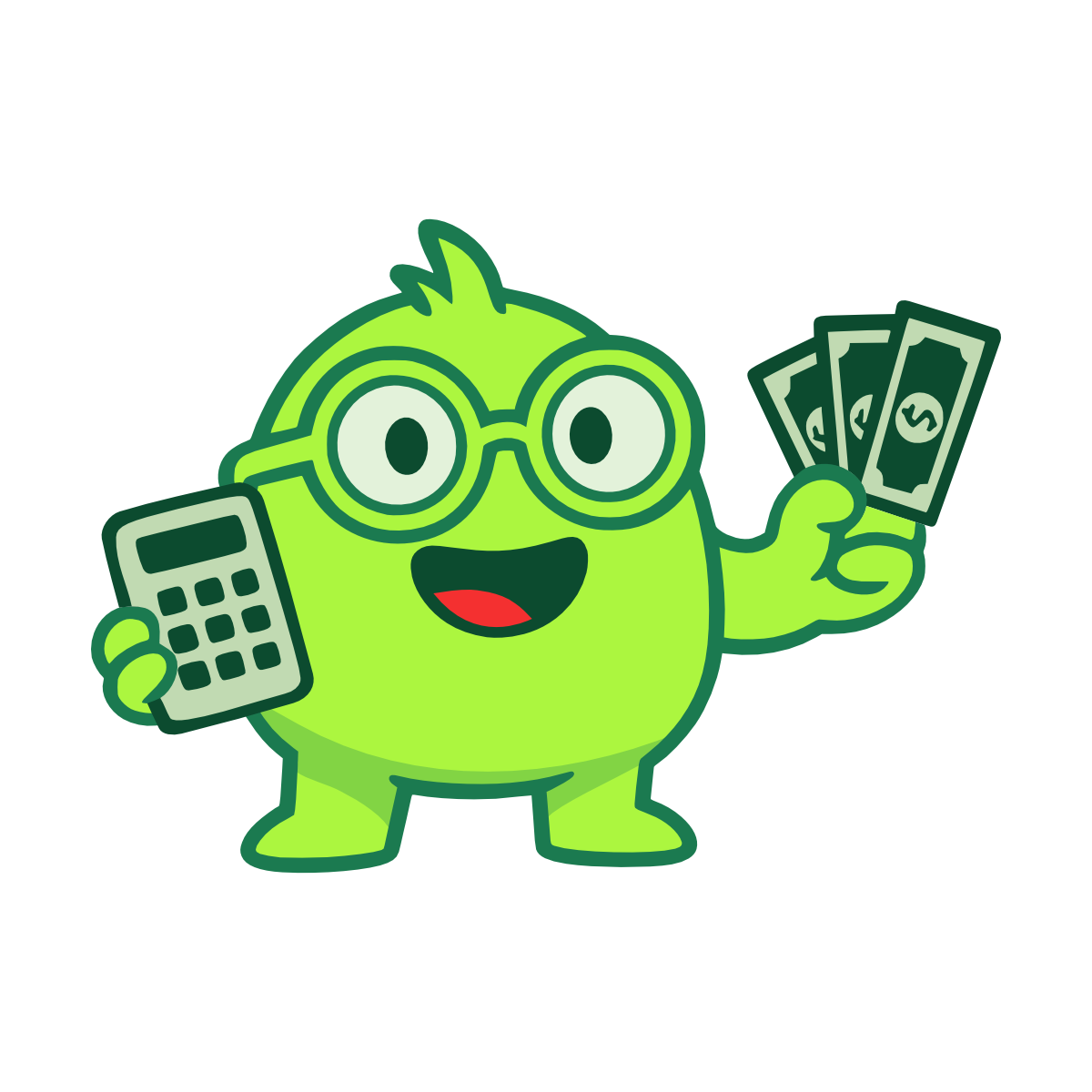 BOB holding money