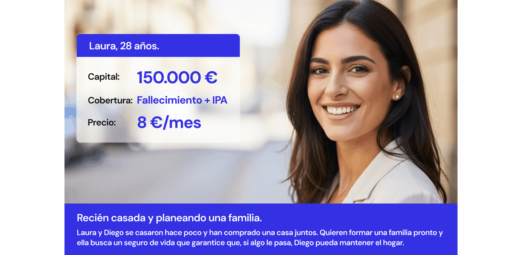 Giff, ejemplo de varias personas con diferentes coberturas del Seguro