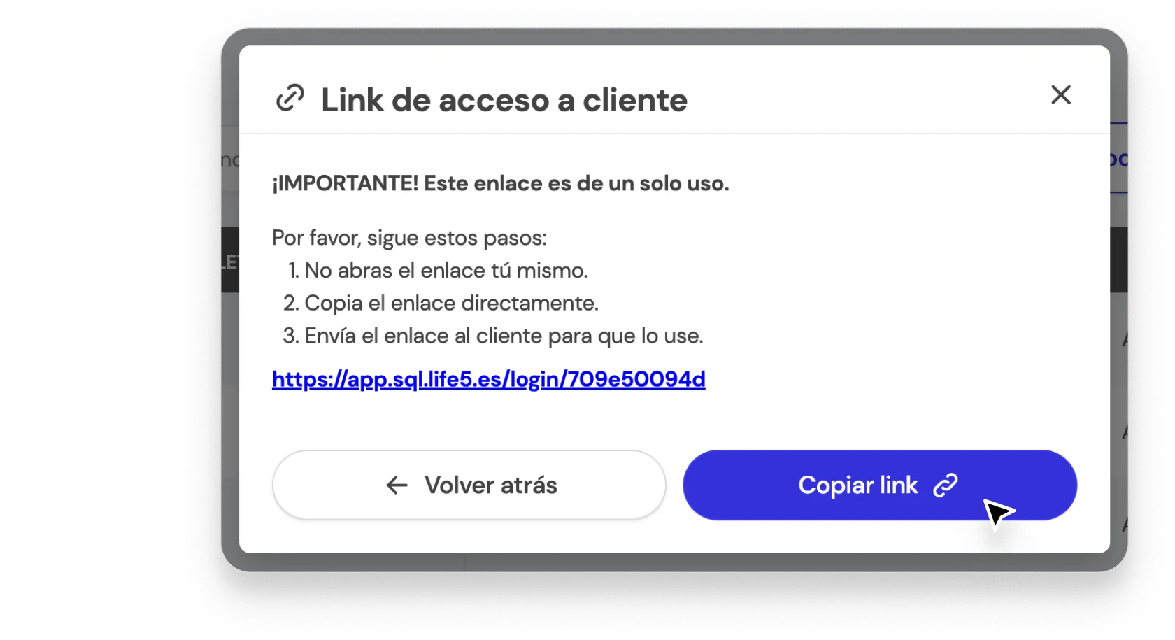 El link de acceso te garantiza un proceso fluido y efectivo.