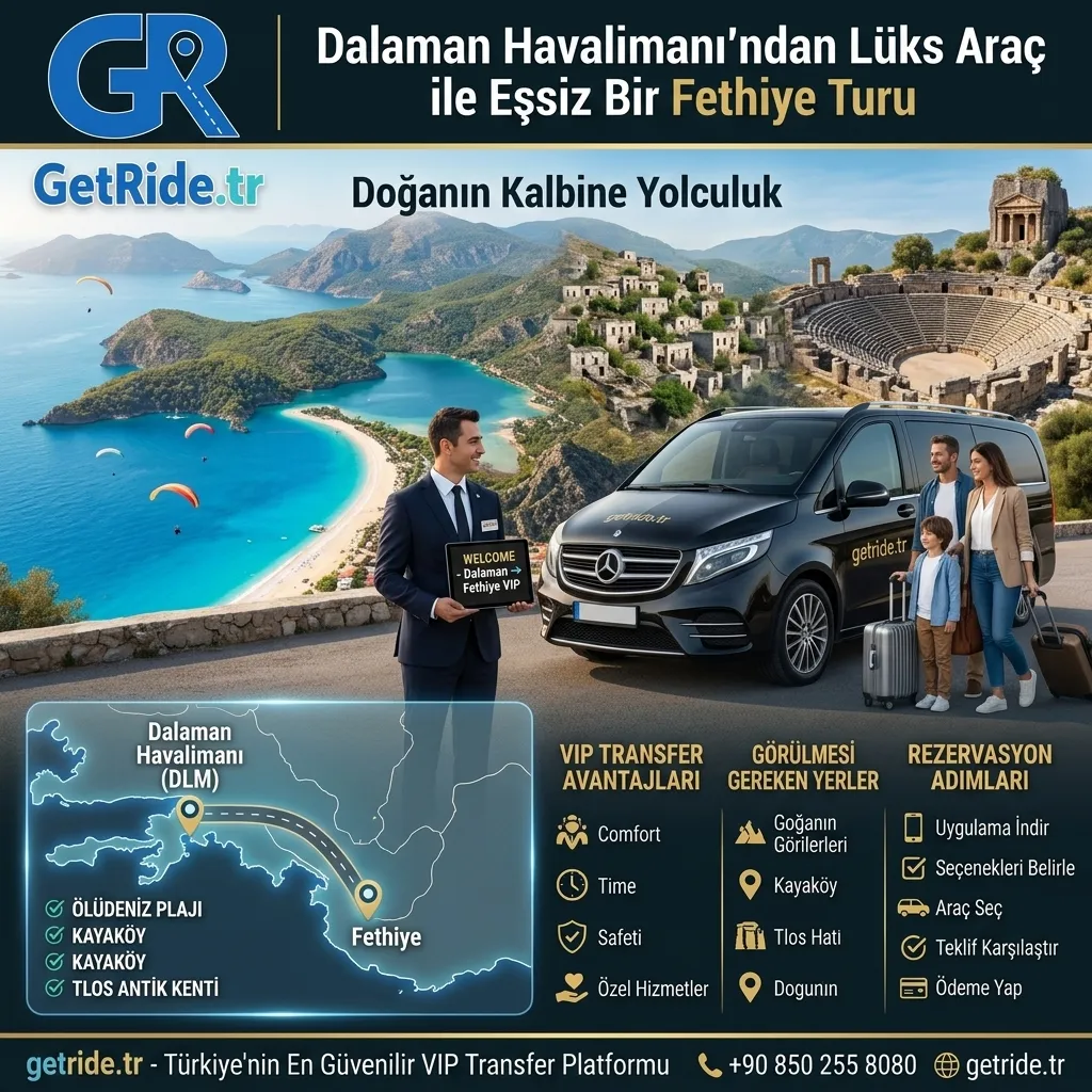 Dalaman Havalimanı'ndan Lüks Araç ile Eşsiz Bir Fethiye Turu