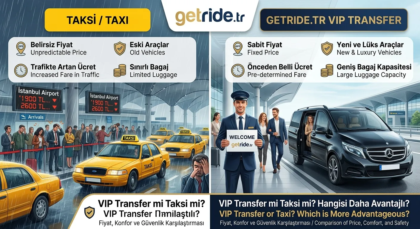 VIP Transfer mi, Taksi mi: Hangisi Daha Avantajlı?