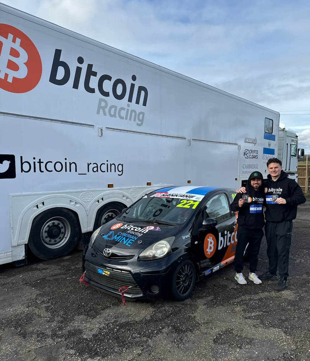 Hanging out with the Bitcoin Racing team