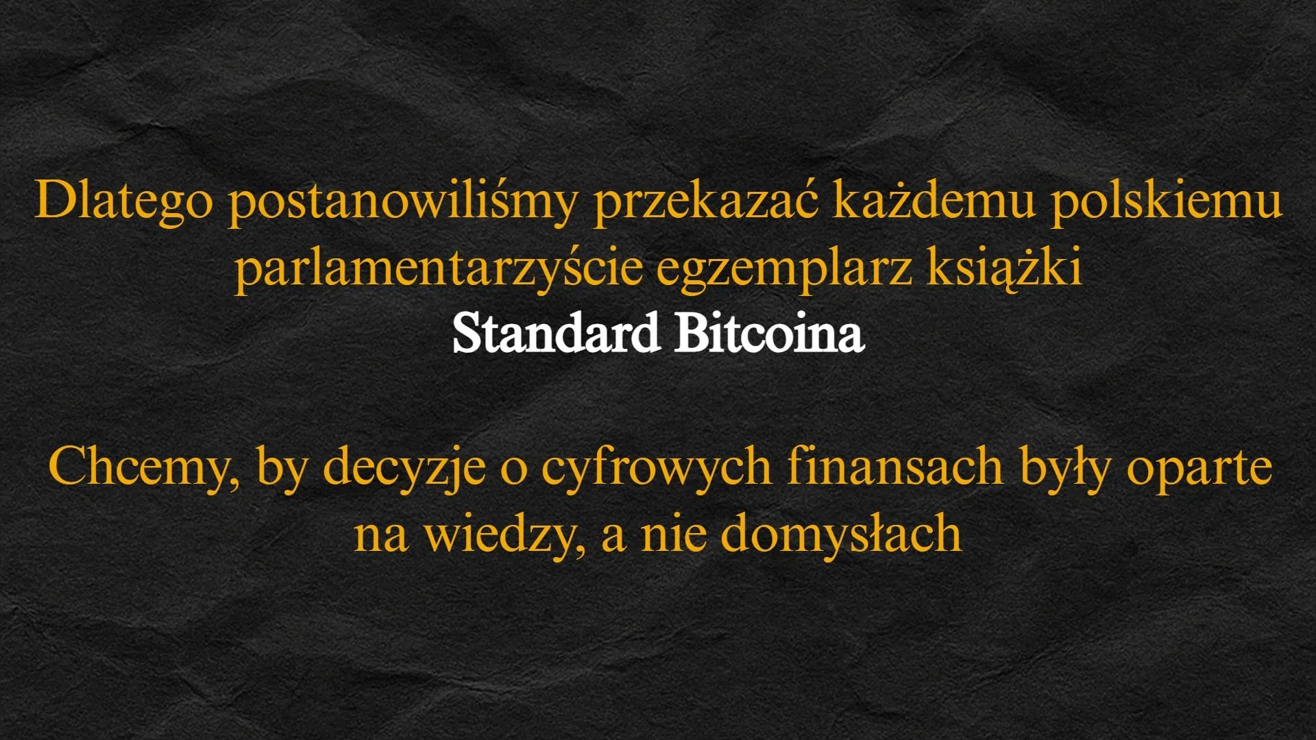 Bitcoin Standard in Polish Parliament | Geyser