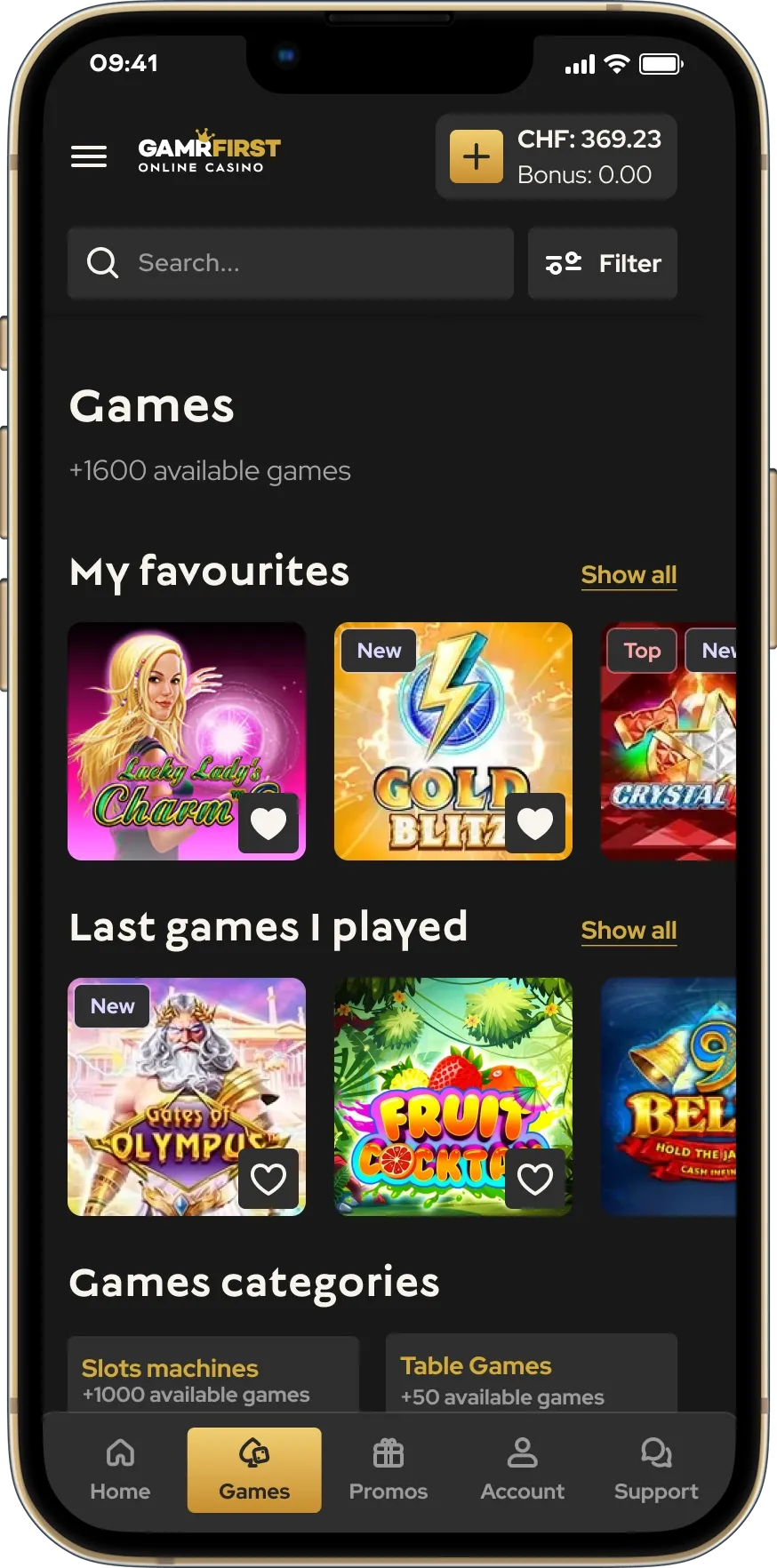 Games page image