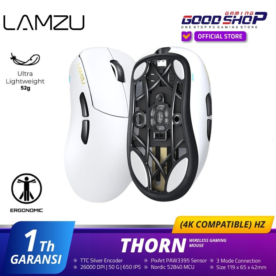 Lamzu Thorn - Wireless Gaming Mouse Mulai Rp 1.649.000 Lamzu Thorn - Wireless Gaming Mouse Mulai Rp 1.649.000