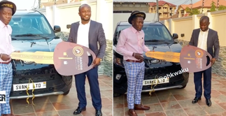 Shatta Wale Presents A Brand New Car To His Fan Who Was The Highest Texter During The Asaase Radio Sound Clash With Stonebwoy » GhBasecom™