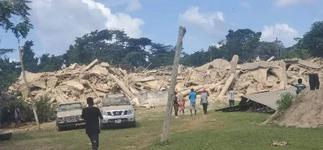 Collapsed Church Building Traps Over 50 Members In Akyem Batabi