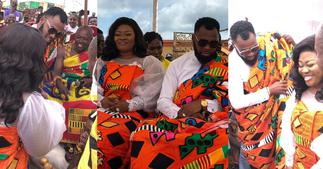 Obofour And Wife Ciara Enstooled as Chief And Queen An Tepa