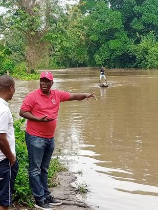 Gomoa Central NDC PC committed to providing a steel bridge for Gomoa Ayensuadze