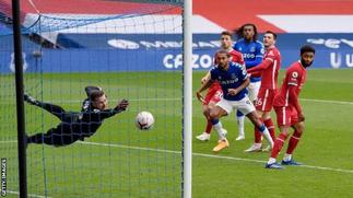 Everton fight back to hold Liverpool as late VAR offside denies champions winner