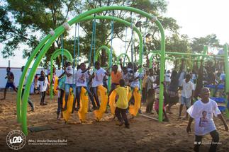 Ursula commissions refurbished children's park in Dansoman