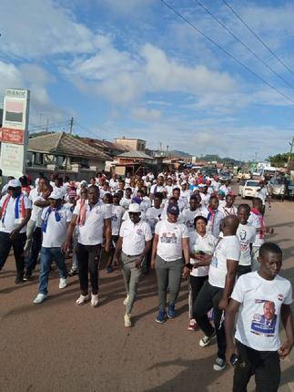 NPP Walks for Peace and Unity at Bibiani