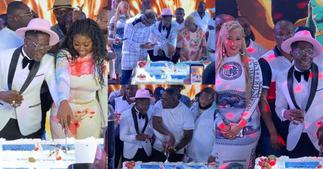 Photos and videos from Shatta Wale's all-white birthday party