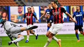 Ibrahimovic scores two as AC win Milan derby