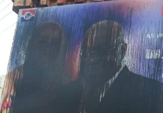 Upper Denkyira East: NPP supporters angry as unknown persons deface party posters