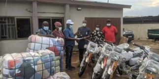 Nsiah-Asare donates motorbikes, others to Ahafo Ano North NPP