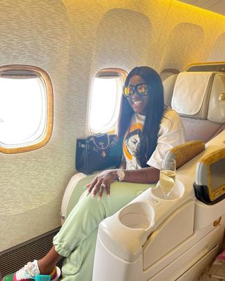 Fella Makafui Quickly Grabs 'Papa No' In Dubai As She Parties on His Yacht