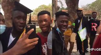Kumawood actor Ras Nene spotted on Laygan(Legon) campus in new video