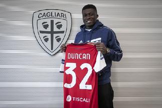 Newly-signed Cagliari midfielder Alfred Duncan handed debut start against AC Milan
