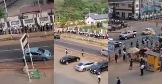 One logologo line: Video of level 100's forming long queue at UPSA