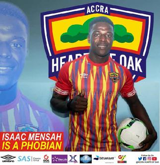 Mensah's solitary strike for Hearts sinks Liberty Professionals
