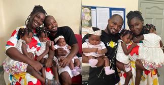 Funny Face Reunites With Babymama Vanessa And Their 3 Children ▷ Ghana news